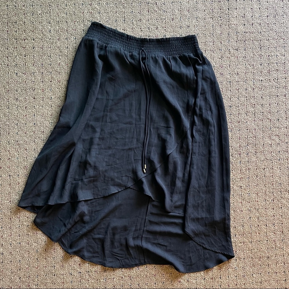 Black High-Low Skirt